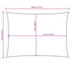 vidaXL Solsegel oxfordtyg rektangulärt 2,5x4,5 m orange