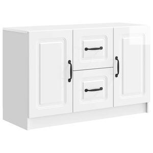 vidaXL Sideboard Vit h&ouml;gglans 89 x 34,5 x 57 cm Konstruerat tr&auml;