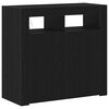 vidaXL Sideboard Svart Ek 80 x 35 x 75 cm Konstruerat tr&auml;