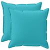 vidaXL Kudd&ouml;verdrag 2 st HOUTEN Turkos 80 x 80 cm Polyester