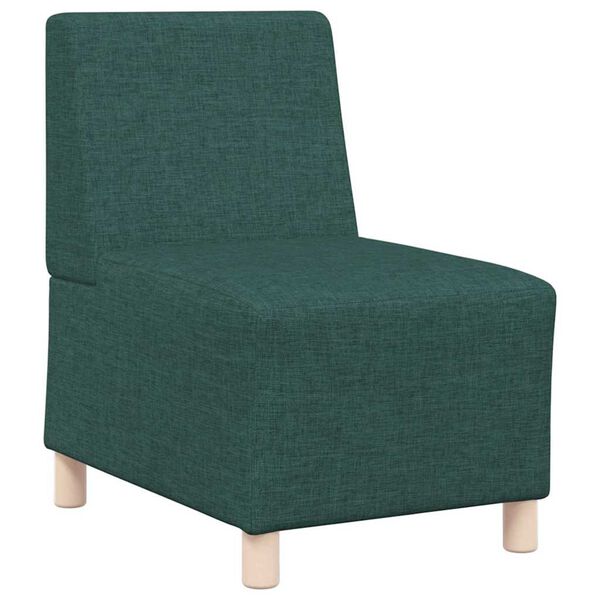vidaXL Modulsofa utan armst&ouml;d 3 pcs M&ouml;rkgr&ouml;n 55 x 74 x 82 cm tyg