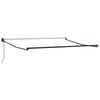 vidaXL Utdragbar markisram Antracit 300 x 250 cm Aluminium