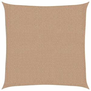 vidaXL Solsegel 160 g/m&sup2; taupe 3x3 m HDPE