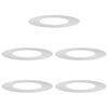 vidaXL l&auml;mplig f&ouml;r Flat Tr&auml;dringar 5 st Silver &Oslash;40/70 cm