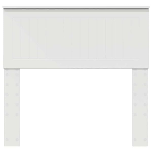 vidaXL Huvudgavel med huvudgavel Vit 90 cm Konstruerat trä