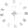vidaXL V&auml;ggklocka 3D modern design silver 100 cm XXL
