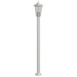 vidaXL Utomhusgolvlampa silver 120 cm rostfritt st&aring;l