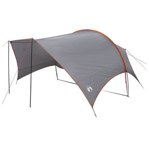 vidaXL Campingtarp vattent&aring;lig Gr&aring; och orange 550 x 400 x 230 cm