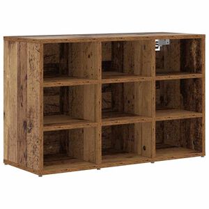 vidaXL Skosk&aring;p 77,5 x 30 x 51 cm Konstruerat tr&auml; Gammalt tr&auml;