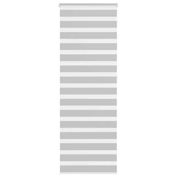 vidaXL Rullgardin zebra ljusgr&aring; 70x230 cm tyg bredd 65,9 cm polyester