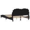 vidaXL Bed Frame "Viana" without Mattress Black 140x200 cm Faux Leather