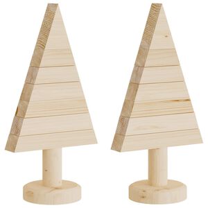 vidaXL Julgran i tr&auml; 2 st 30 cm massiv furu
