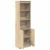 vidaXL Highboard Sonoma ek 50x35x180 cm konstruerat tr&auml;