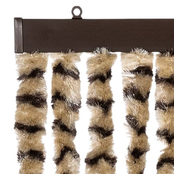 vidaXL Insektsdraperi beige och brun 100x220 cm chenille