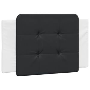 vidaXL Headboard Cushion "Zadar" Black and White 80 cm Faux Leather