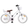 vidaXL Barncykel 18 Tum f&ouml;r 5-7 &aring;r gamla Vit