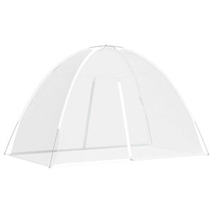 vidaXL Myggn&auml;t med d&ouml;rrar 220 mesh vit 200x120x130 cm