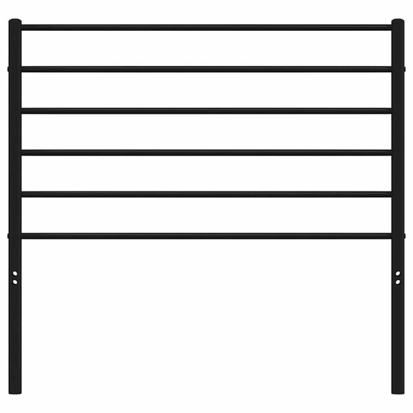 vidaXL Huvudgavel metall svart 90 cm