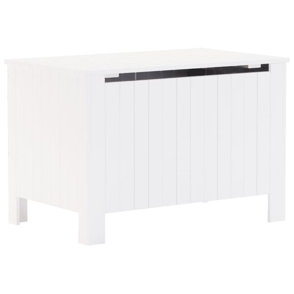 vidaXL F&ouml;rvaringsl&aring;da med lock RANA vit 80x49x54 cm massiv furu