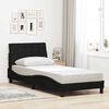 vidaXL Bed Frame without Mattress "Hanko" Black 90x190 cm Fabric