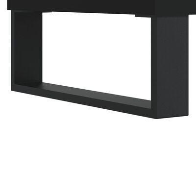 vidaXL Stereobänk svart 74,5x38x48 cm konstruerat trä