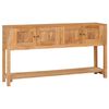vidaXL Sk&auml;nk 140x30x75 cm massiv teak