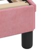 vidaXL Bed Frame without Mattress Pink 100x200 cm Velvet