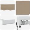 vidaXL Markis Beige 500 x 300 x 165 cm Polyester och aluminium