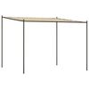 vidaXL Paviljong beige 3x3 m 180 g/m&sup2; tyg och st&aring;l