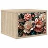 vidaXL V&auml;ggmonterad s&auml;nggavel BORNE Sonoma-ek 36 x 33 x 25 cm