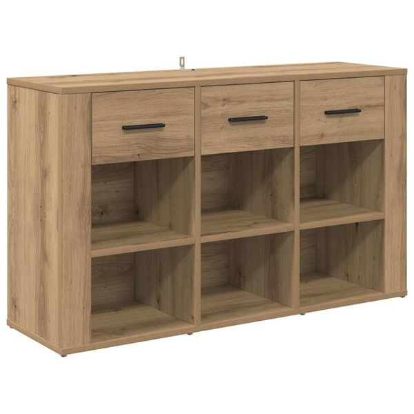 vidaXL Sideboard Artisan Ek 100 x 30 x 59,5 cm Konstruerat tr&auml;