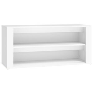 vidaXL Skohylla vit 100x35x45 cm konstruerat tr&auml;