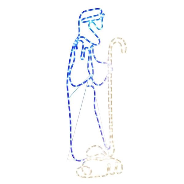 vidaXL Juldekoration herde och f&aring;r med 168 LEDs 102,5x35 cm