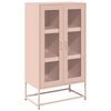 vidaXL Highboard rosa 68x39x123 cm st&aring;l