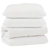 vidaXL Dunt&auml;cke med kudde 3 st Vit Mikrofiber