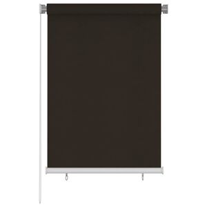 vidaXL Rullgardin utomhus 105 (B) x 140 (H) cm brun HDPE