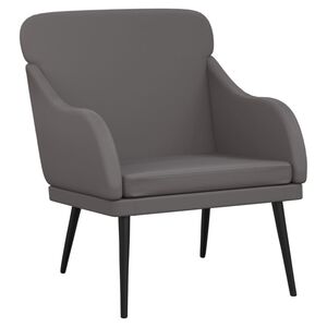 vidaXL F&aring;t&ouml;lj gr&aring; 63x76x80 cm konstl&auml;der
