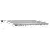 vidaXL Manuell utdragbar markis med LED-lampor 5 x 3 m