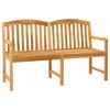 vidaXL Handsnidad Rosab&auml;nk 179,5 x 61 x 90 cm Massivt teaktr&auml; Naturlig