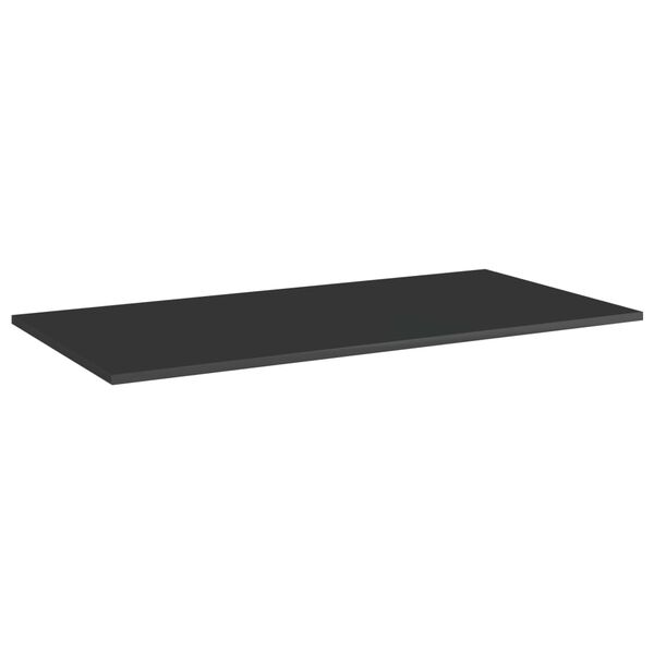 vidaXL Hyllplan 4 st svart h&ouml;gglans 80x20x1,5 cm konstruerat tr&auml;