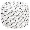 vidaXL B&aring;tlina fl&auml;tad vit 14 mm x 100 m polyester