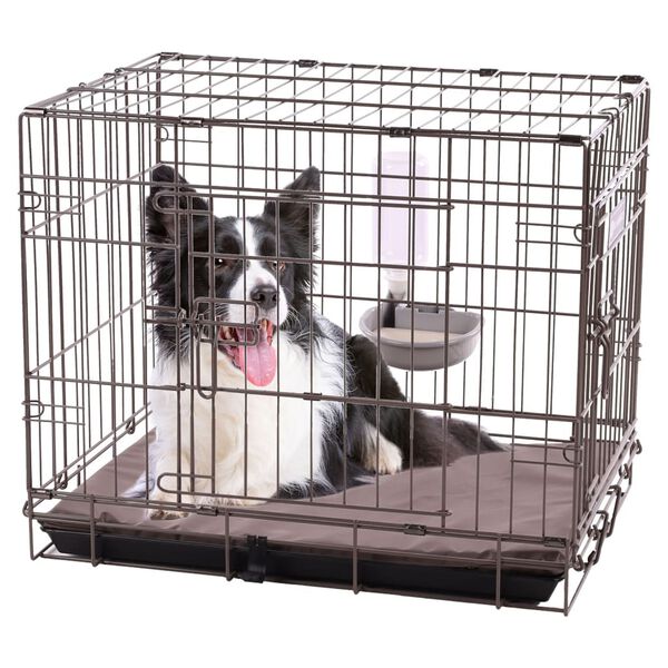 FLAMINGO Vattensk&aring;l med flaska f&ouml;r hund Diza 480ml