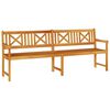 vidaXL Utomhusb&auml;nk Naturlig 220 x 56 x 90 cm Massivt Akaciatr&auml;