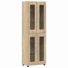 vidaXL Sk&aring;p FLORIN 60 x 35 x 182 cm Sonoma-ek Konstruerat tr&auml;