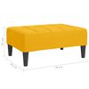 vidaXL Fotpall gul 78x56x32 cm sammet