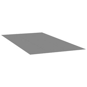vidaXL Bottenmatta ljusgr&aring; 640x321 cm polyester geotextil