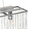 vidaXL Taklampa med kristallpärlor silver 104 cm E14