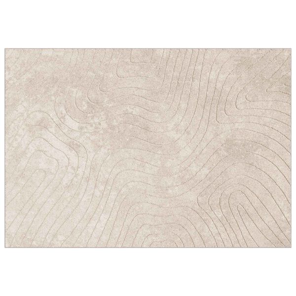 vidaXL Omr&aring;desmattor Rektangul&auml;r PALMERAS Beige 170 x 120 cm Polyester