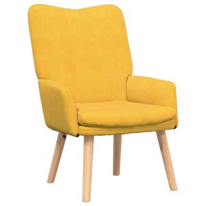 vidaXL f&aring;t&ouml;lj Ljusgul 63 x 67 x 94 cm tyg