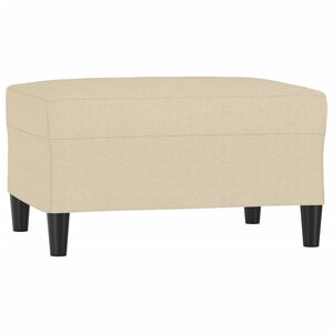 vidaXL Fotpall gr&auml;ddvit 70x55x41 cm tyg